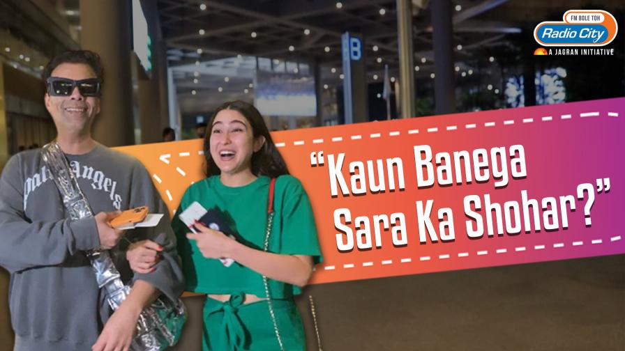Sara Ali Khan Shares Shayari with Karan Johar At The Airport